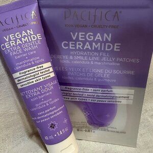 Pacifica Vegan Ceramide Extra Gentle Face Wash + Undereye and Jelly Patches